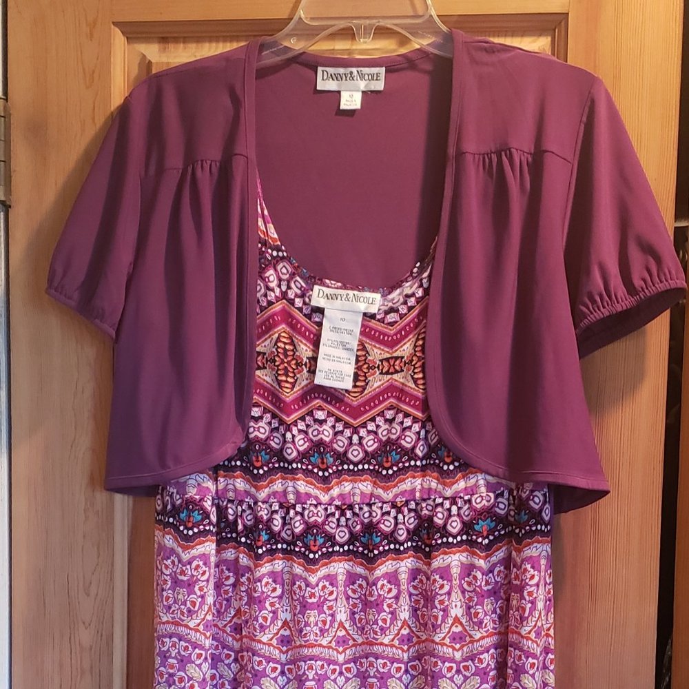 Danny & Nicole Maxi Dress With Matching Bolero